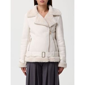 Hanita Fur Coat Woman Cream